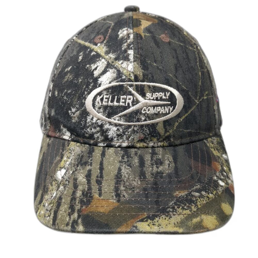Kati Baseball Cap Green One Size Camo Keller Supply Company Moen Logo Hat